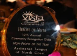 Assistance League of North Coast selected Non-profit Organization at “Heroes of Vista”