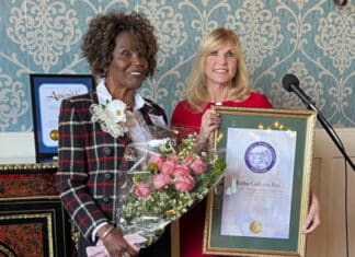 Assemblywoman Laurie Davies Awards Oceanside ResidentRobbie Hass the 2023 74th District Woman of the Year