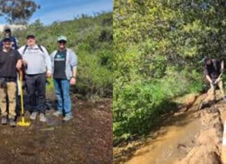 Volunteer Trail Maintenance at Dixon Lake.