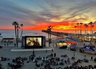 Top Gun Maverick at the Junior Seau Pier Amphitheater