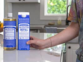Dr. Bronner’s Castile Soap Refills Now Use Less Plastic