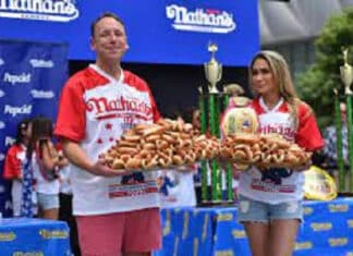 Joey Chestnut Wins Eighth Straight Nathan’s Famous Fourth of July Hot Dog Contest