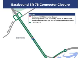 I-5/eastbound SR 78 Connector Scheduled Closures