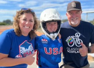 Elizabeth Newton UCI BMX World Champion Day in San Diego County