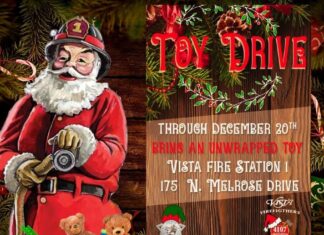 Vista Firefighters and Vista Sheriffs Toy Drive