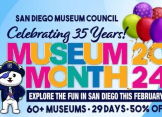San Diego Museum Council’s annual Museum Month begins February 1st!