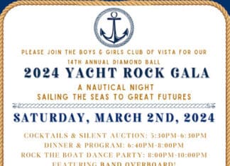 Boys & Girls Club of Vista will host their Annual Diamond Ball on Saturday, March 2nd