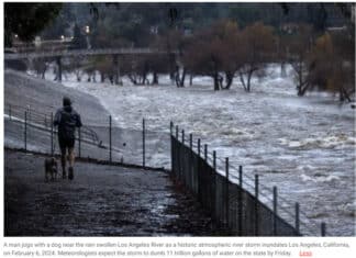 Bomb Cyclone To Dump More Water Than in Lake Mead on California