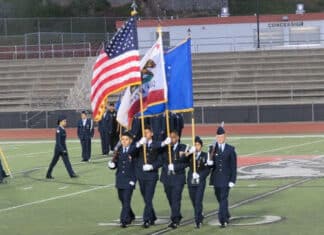Vista High School Air Force Junior ROTC Program Commemorates Pass-In-Review Ceremony