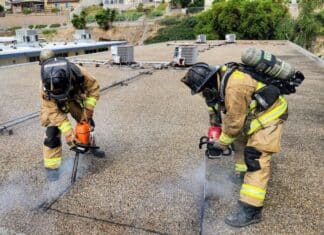 Vista Fire Department Conducts Training at Old Bobier Elementary School