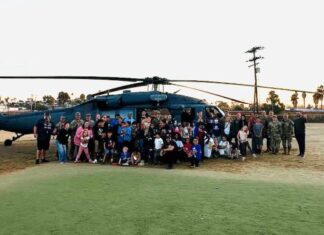 Black Hawk Helicopter at the Boys & Girls Club of Vista