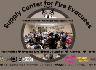 MainStreet Oceanside Fire Evacuee Supply Center