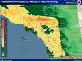 More rain, snow headed toward San Diego: How much could the region get?
