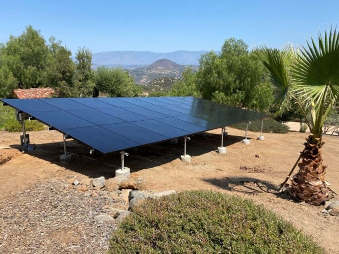 Solar ground rack