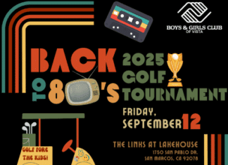 Boys & Girls Club of Vista’s 2025 Golf Fore the Kids Tournament “Back to the 80’s”