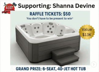 Win 6 Seat 40 Jet Hot Tub Support Cancer Victim