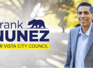 Frank Nuñez Announces Run for Vista City Council