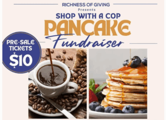 Support Shop with a Cop at the Pancake Breakfast