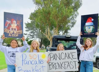 This Weekend at the Shop with a Cop Pancake Breakfast