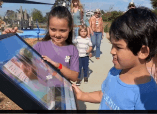 Kindergarteners Celebrate Launch of City of Carlsbad’s New Outdoor StoryWalk