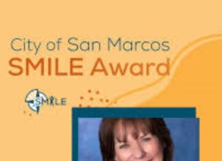 City of San Marcos SMILE Award Debbie Thompson