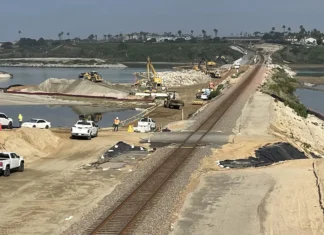 Major upgrades underway on Batiquitos Lagoon rail corridor