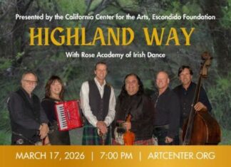 Highland Way at California Center for the Arts March17th