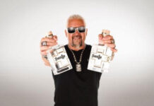 Celebrity Chef Guy Fieri Visits Pavilions Supermarket in Carlsbad in Support of Santos Spirits