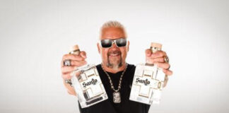 Celebrity Chef Guy Fieri Visits Pavilions Supermarket in Carlsbad in Support of Santos Spirits
