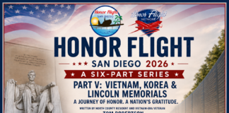 Honor Flight 2026, Part V: The Vietnam, Korean War and Lincoln Memorials