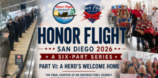 Honor Flight San Diego 2026, Part VI: A Hero’s Welcome Home