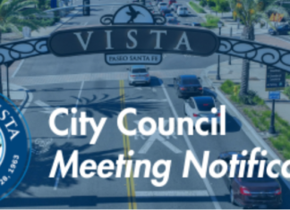Vista City Council Meeting Notice and Agenda August 25, 2026