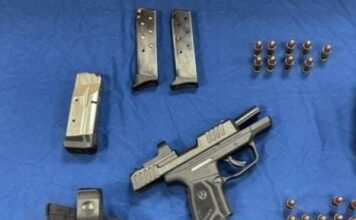 Gang Member Arrested Suspect Booked on Multiple Weapons Violations.