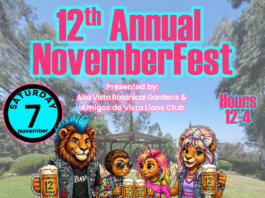 Novemberfest Returns to Alta Vista Botanical Gardens Saturday, November 7