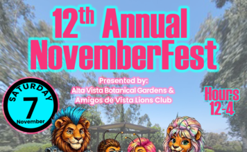Novemberfest Returns to Alta Vista Botanical Gardens Saturday, November 7