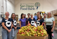 The Woman’s Club of Vista Volunteers at The Jacobs & Cushman San Diego Food Bank