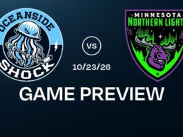 Oceanside Shock – Minnesota Visits To Begin Two-Game Weekend Series